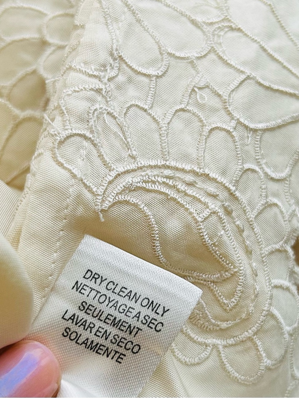 Embroidered Floral Lace Trim Silk Dress - BCBG MaxAzria Runway, Rare Find - Picture 13 of 16